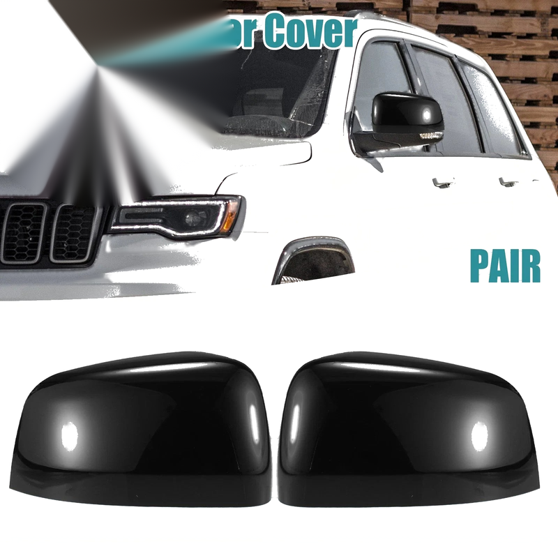 Jeep Grand Cherokee Gloss Black Top Half Mirror Cover (2011 - 2019)