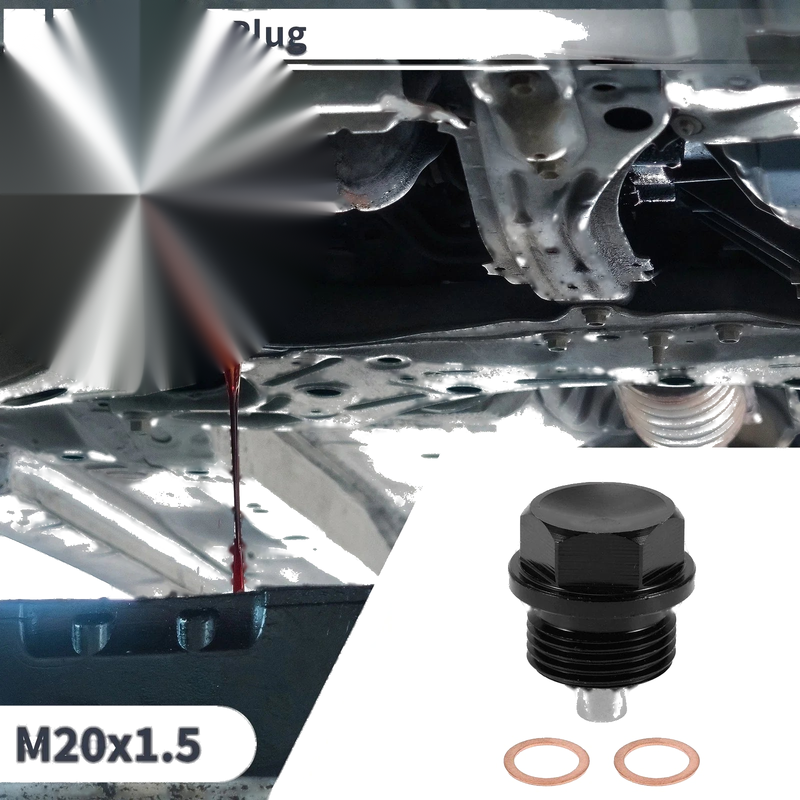 Car Motorcycle Boat 1 Set M20x1.5 Engine Oil Drain Plug with Gasket