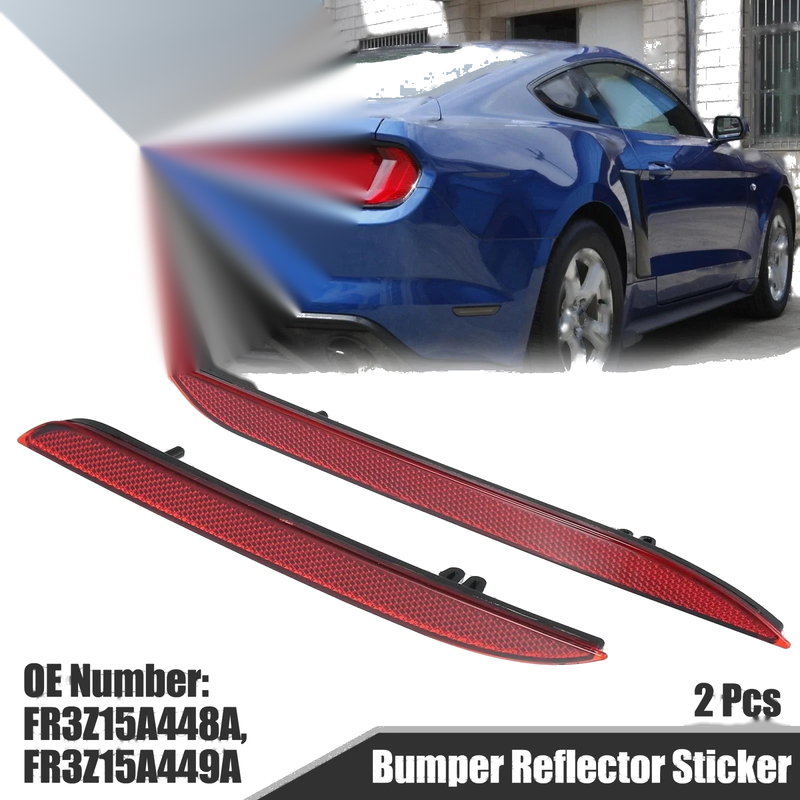 Ford Mustang Bumper Reflector Stickers (2015-2017)