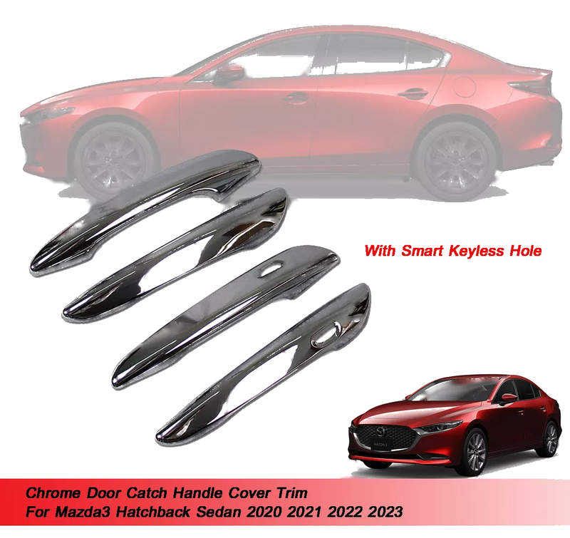Mazda3 Door Catch Handle Cover Trim Chrome (2020-2023)