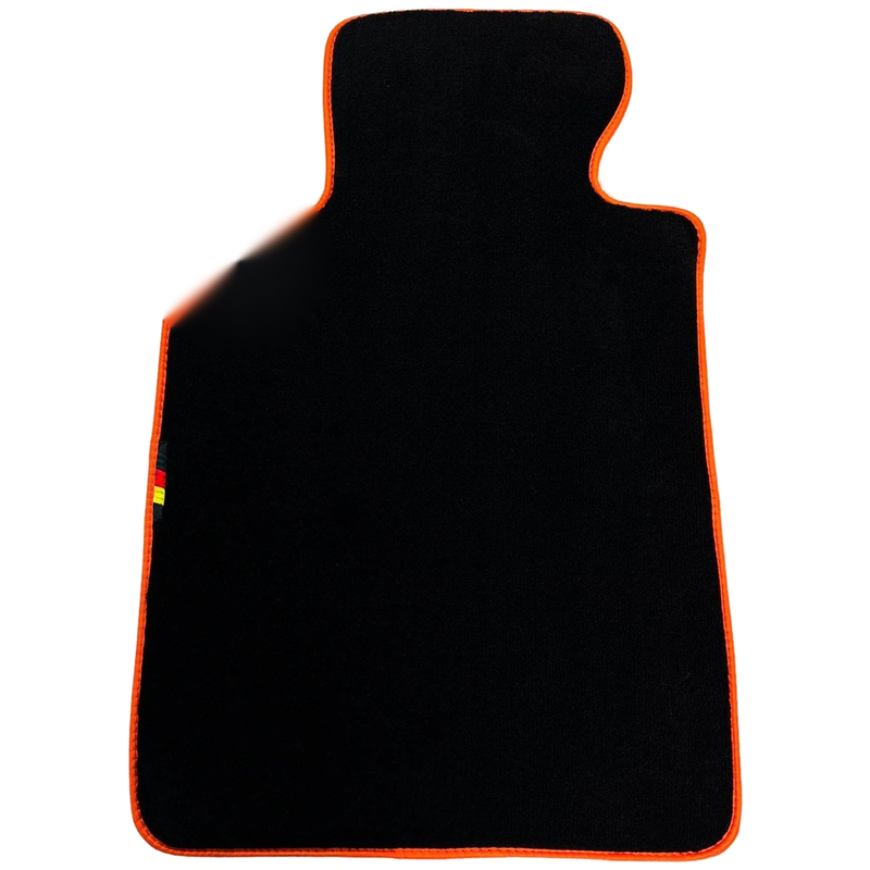 BMW 2 Series M2 G87 2023-2025 (2 x) Orange Trim Black Floor Mats
