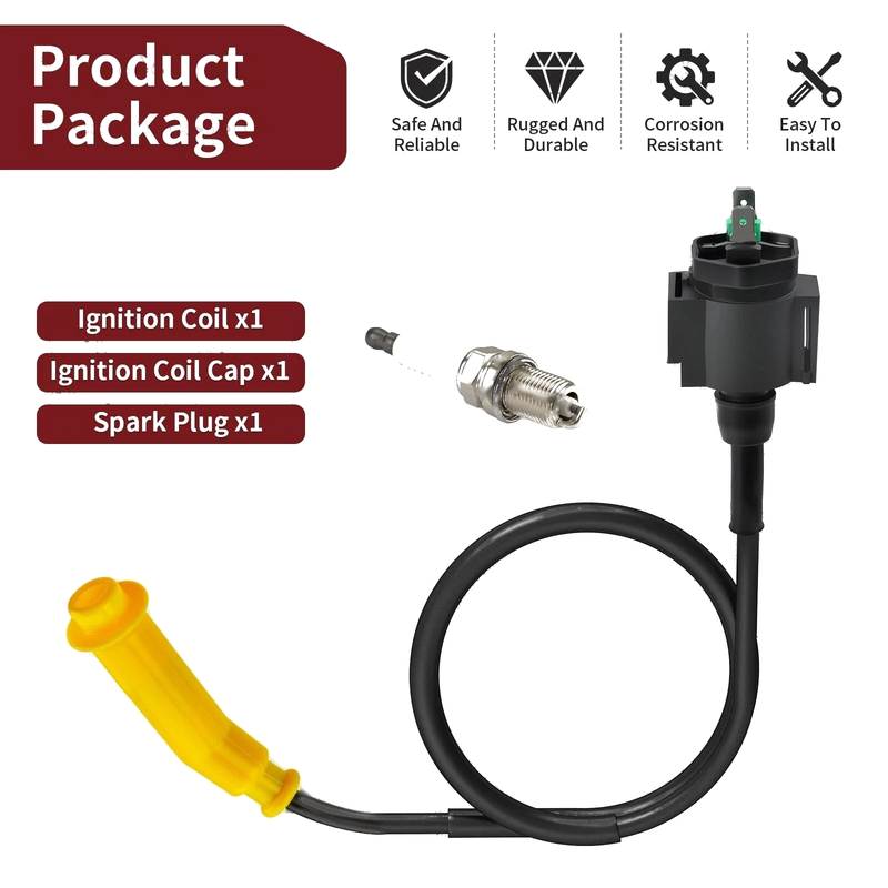 Honda Foreman 500 TRX 500 FA FGA PFA Ignition Coil & Spark Plug (2005–2014)