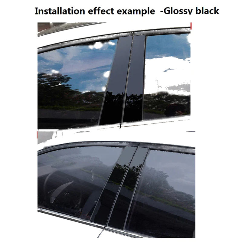 Buick Century 6 x Glossy Black Pillar Posts Door Trim Covers (1997–2005)