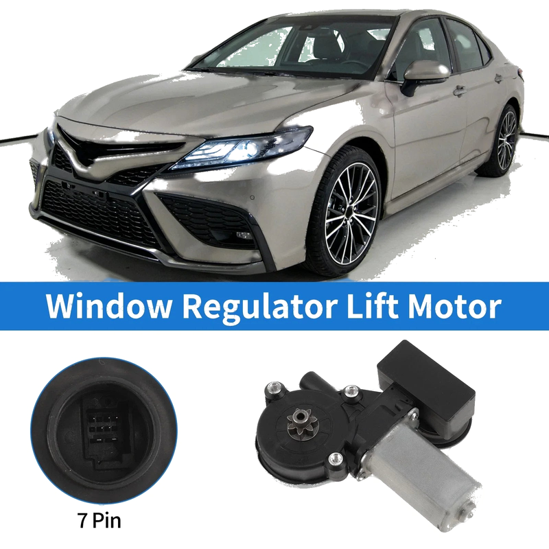 Toyota Camry Left Front Power Window Regulator Lift Motor (2020–2021)