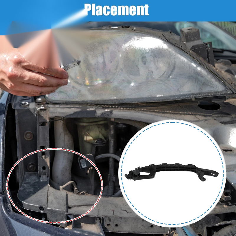 Honda Accord Right Passenger Side Headlight Bracket (2008-2010)