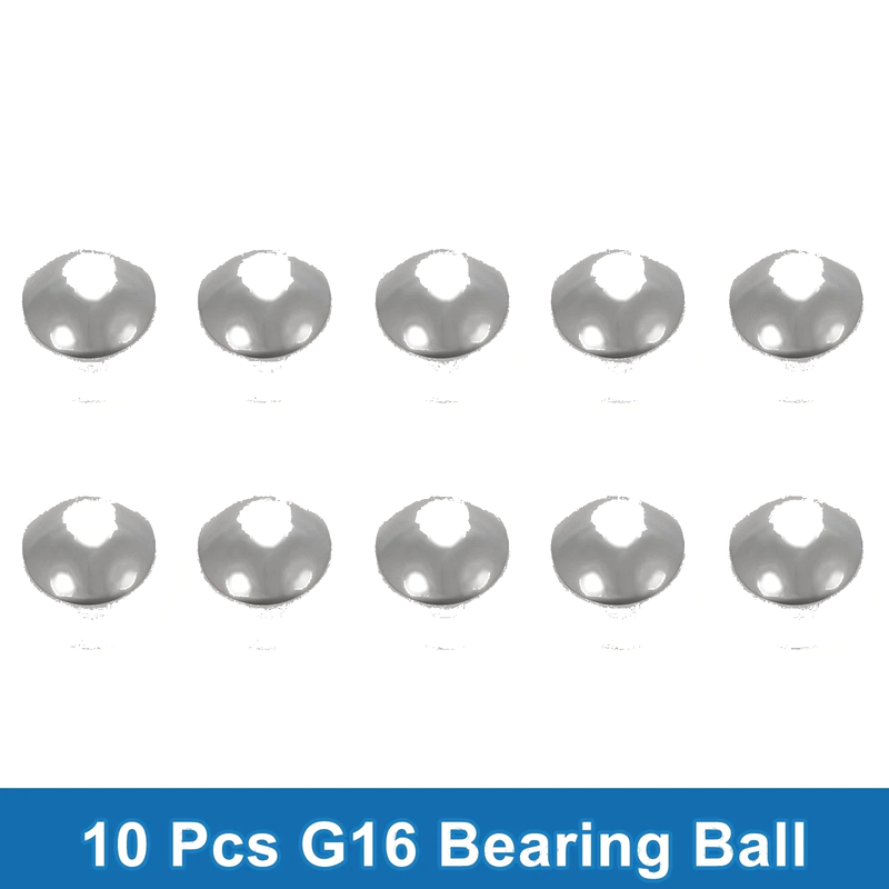 G16 21.4mm Bearing Ball Steel G16 Precision Silver Tone 10 Pcs