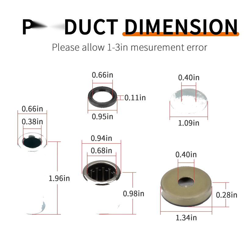 Kawasaki KFX400 A-Arm Fr.Lower Bearing Bushing Seal Kit (2003–2006)