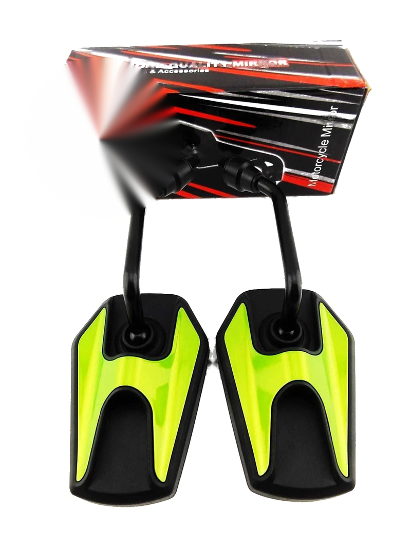 Suzuki VL125 LC Intruder Black Green Hex Soko Mirrors (1999-2015)