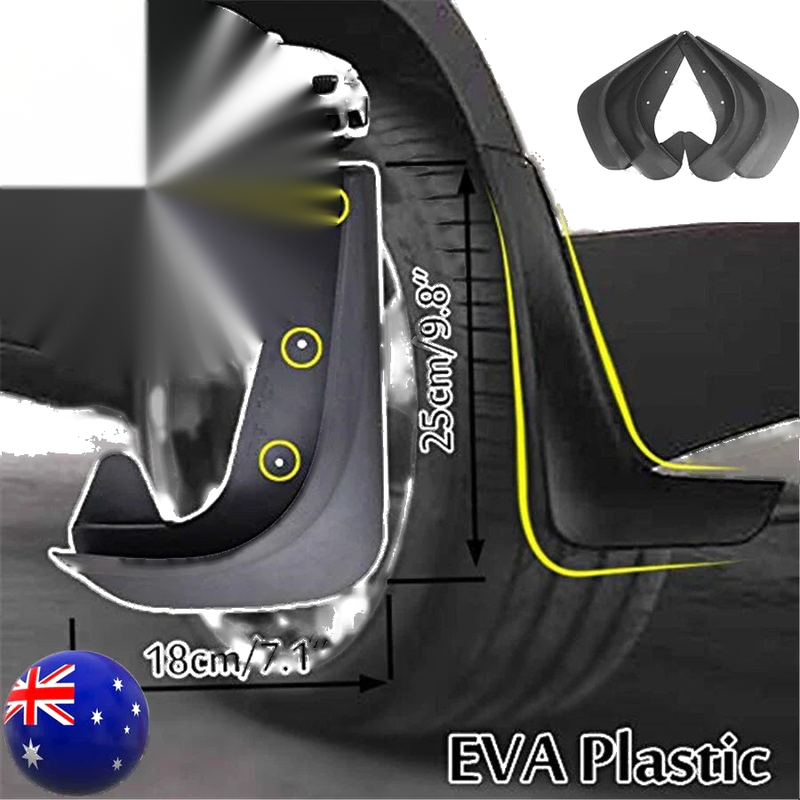 Car Front & Rear AU 4x Universal Mud Flaps Splash Guards