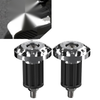 Motorcycles 7/8'' Grey Dirt Bike CNC Handlebar Grips & End Cap Plugs