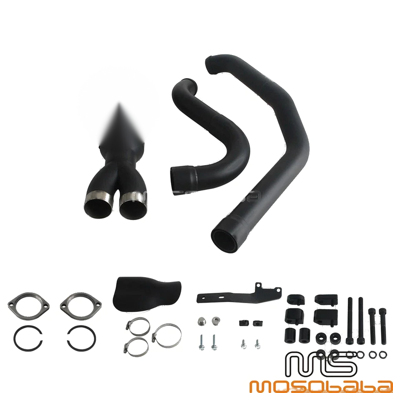 Harley Touring Road Glide Road King 2into1 Exhaust Muffler Pipe (2017-2023)