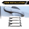 Ford F-150 (2015-2020) - Silver Tone Car Exterior Door Handle Covers