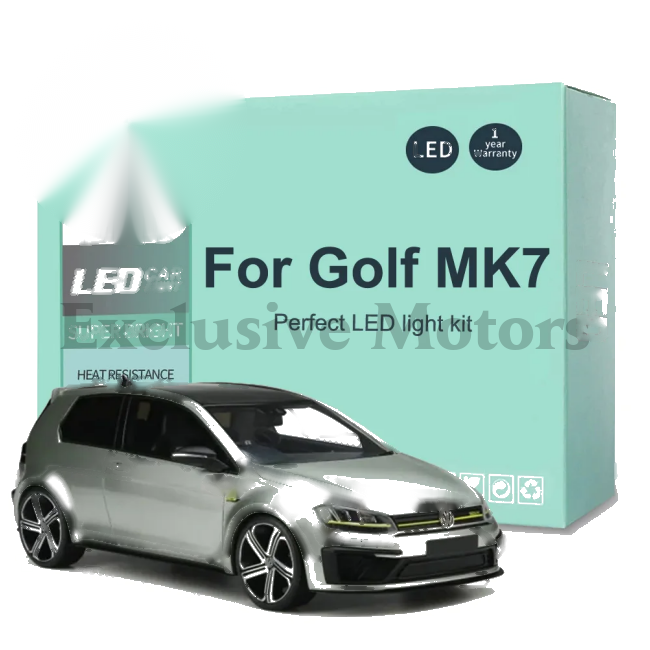 VW Volkswagen Golf 7 MK7 VII GTI LED Interior Light Bulb Kit (2013-2018)