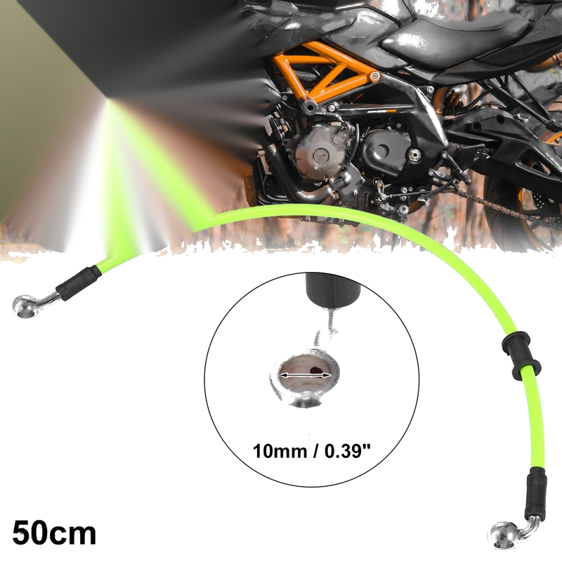 Universal Motorcycle 50cm Brake Clutch Oil Hose Line Pipe