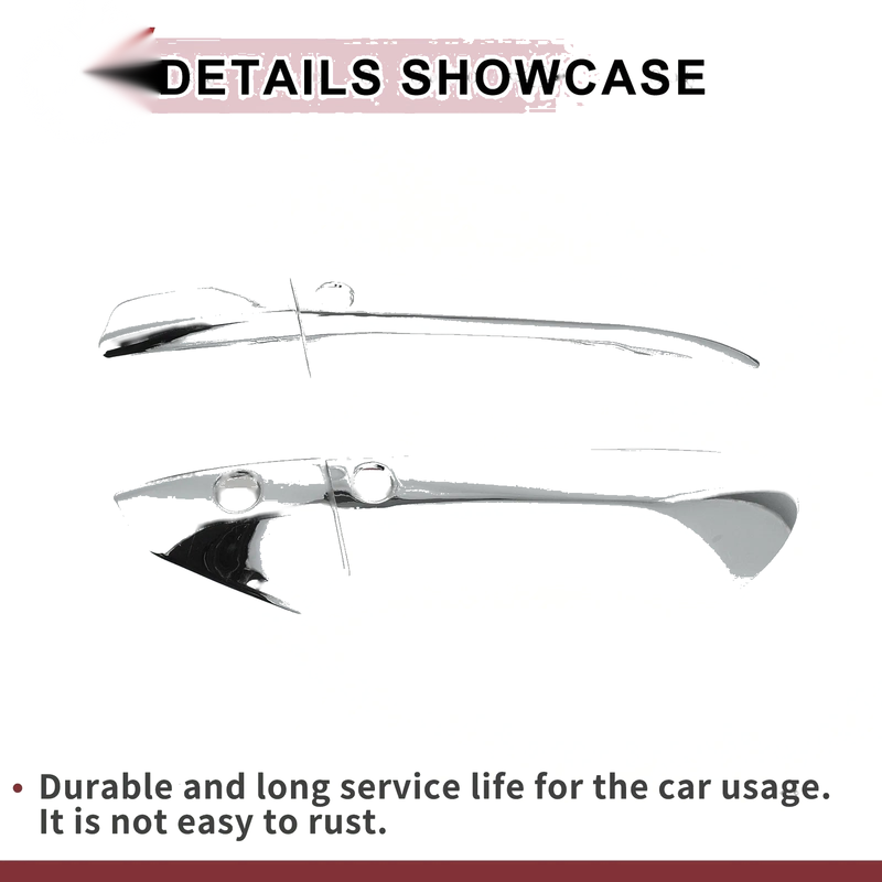 Honda Accord (2008-2012) Silver Tone ABS Car Door Handle Cover Set