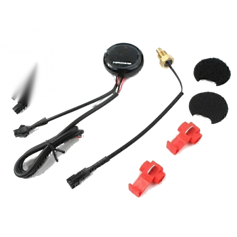 Motorcycle Red LCD Digital Thermometer Water Temperature Sensor Gauge