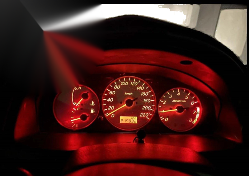 Mazda 323 RED LED Dash Instrument Cluster Light Kit (1998-2003)