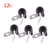 TO s 12pc Brake Pipe Rubber Lined Clips 3/16"