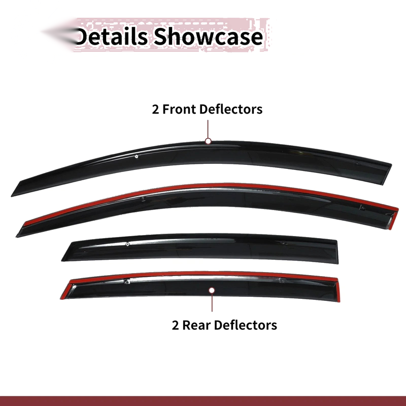 Nissan Altima Side Vent Visors Black Window Deflectors (2007-2012)