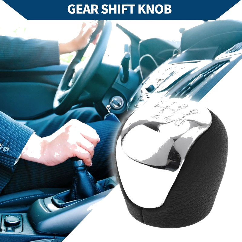 Hyundai Elantra (2008-2009) Faux Leather 6 Speed Manual Gear Shifter Knob