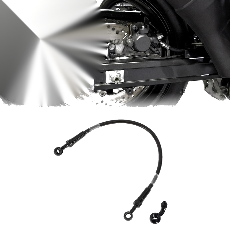 Motorcycle 40cm / Brake Clutch Oil Hose Line Nylon Stainless Steel Wire Braid PU