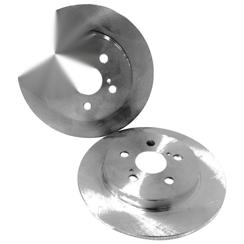 Toyota Prius 2 x Rear Disc Brake Rotors (2009–2016)
