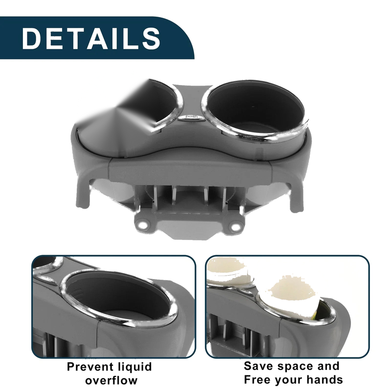 Mercedes Benz W219 (2005-2010) - Practical Drink Holder Gray Cup Holder