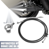 Brake Line 10mm Motorcycle Hydraulic Oil Hose Pipe Stainless Steel Black