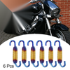 6 x Pcs 58mm 2.28" Motorcycle Muffler Exhaust Pipe Spring Universal Gold Tone