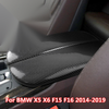 BMW X5 X6 Carbon Fiber Center Console Armrest Box Cover Trim (2014–2019)