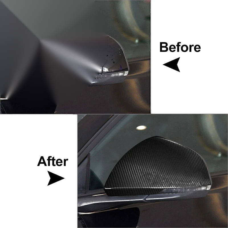 2015-2020 Ford Mustang Real Carbon Fiber Side Mirror Covers (2015-2020)