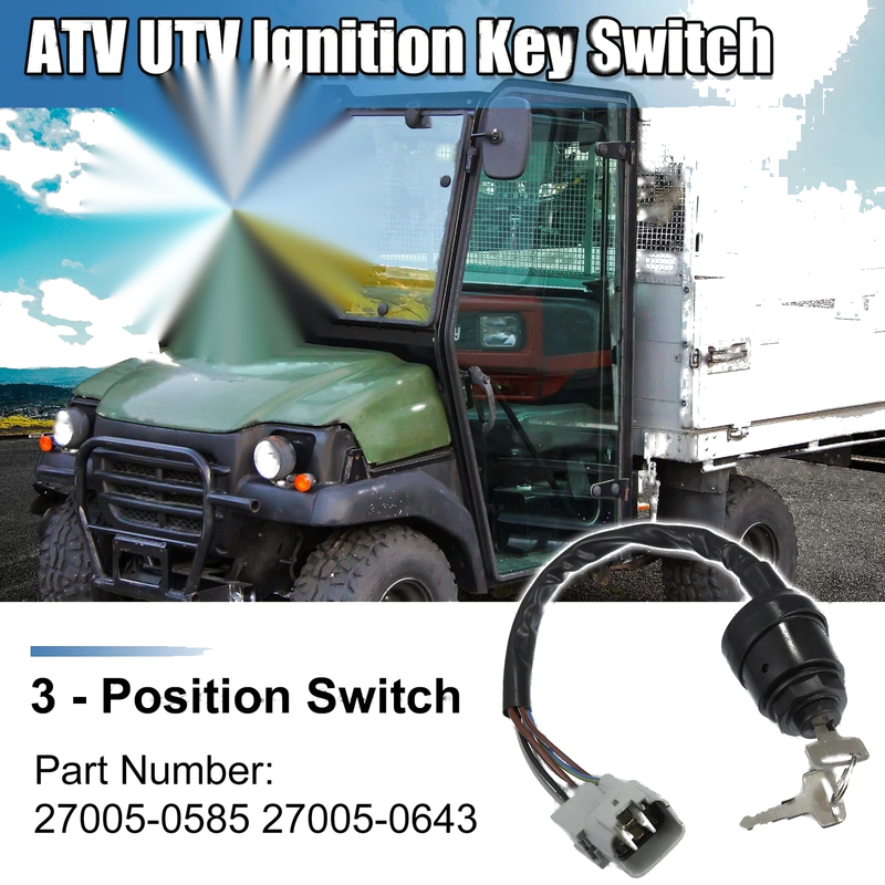 Kawasaki KAF 1000 Mule PRO DX Ignition Key Switch