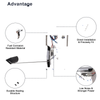 Mazda 3 2014-2018 L4 2.0L 2.5L Fuel Pump Assembly