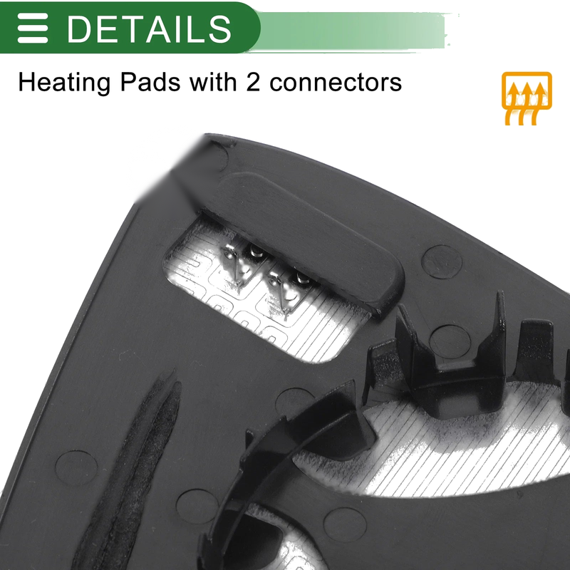 Ford Ka Left Side Heated White Mirror Glass (2016-2021)