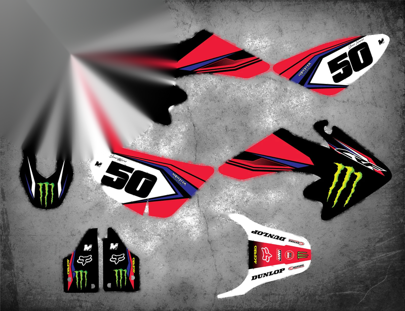 Honda CRF 50 2013-2019 SURGE STYLE Stickers Custom Graphics Full Kit