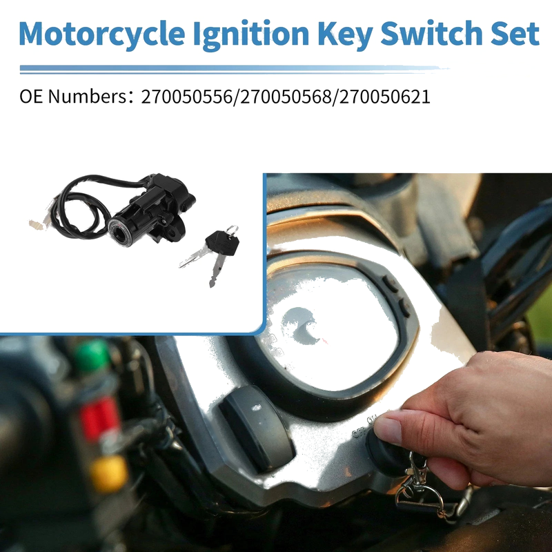 Kawasaki ZX1000 Ninja 1000 Ignition Key Switch 1 Set (2011–2018)