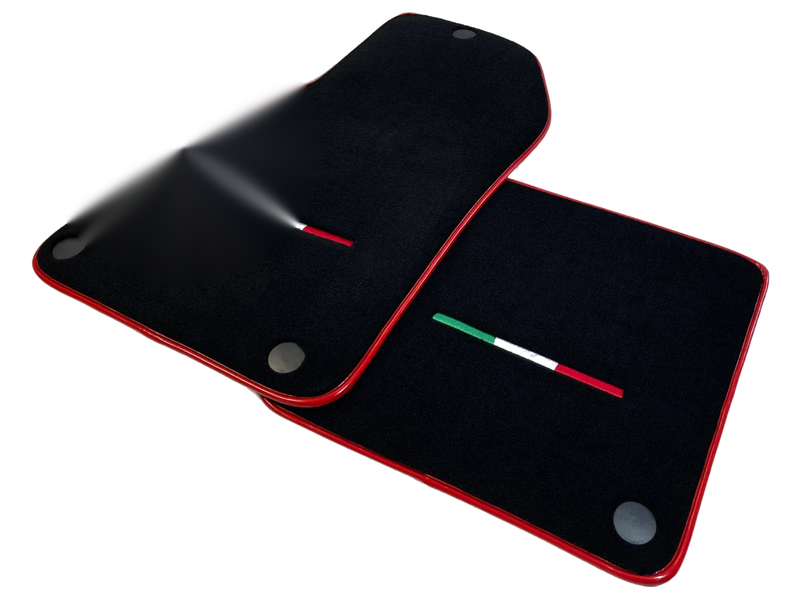 Ferrari 599 Coupe 2006-2012 Tailored Carpets with Red Trim Black Floor Mats