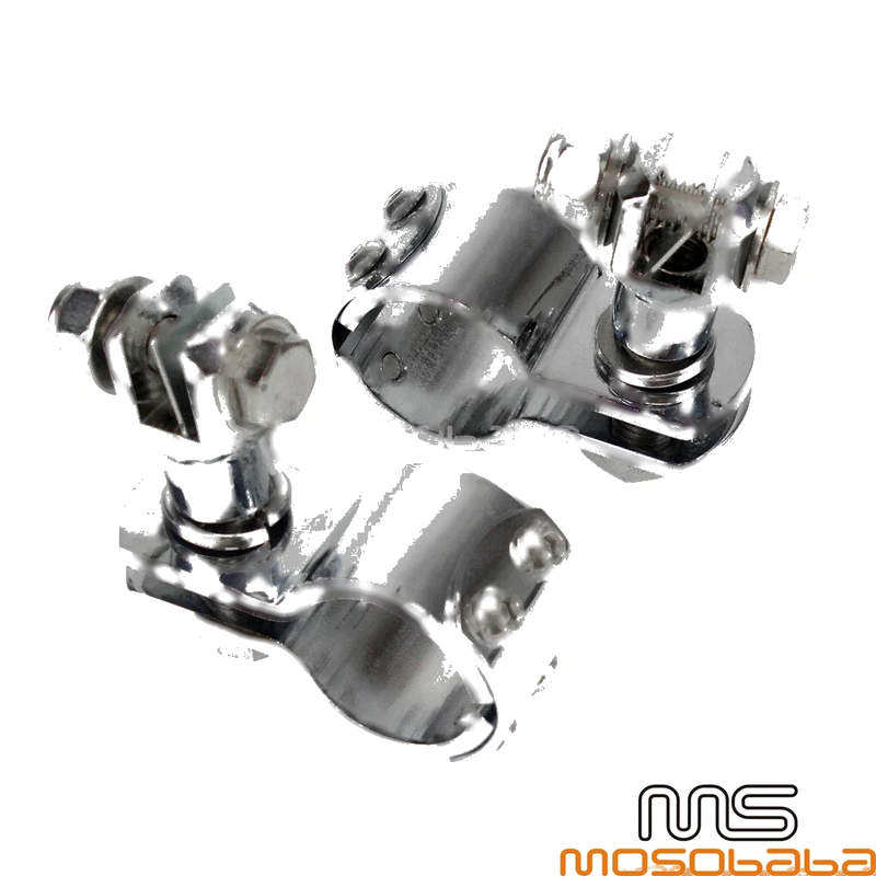 Harley 1-1/4" Chrome Engine Guard Crash Bar Mount Clamps