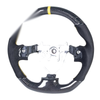 Subaru Impreza WRX / STI Flat Bottom Carbon Suede Yellow Steering Wheel (2008-2014)