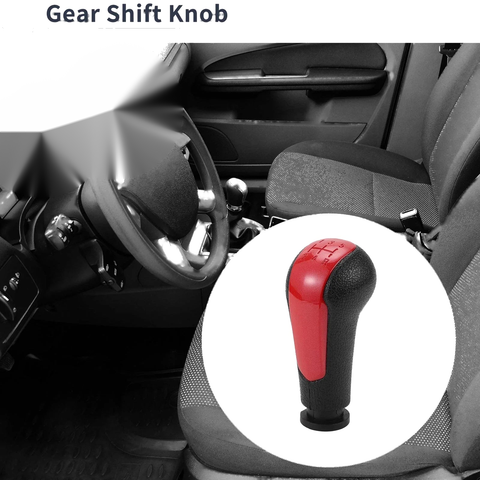 Chevrolet Spark Plastic Red / Black 5-Speed Shift Knob