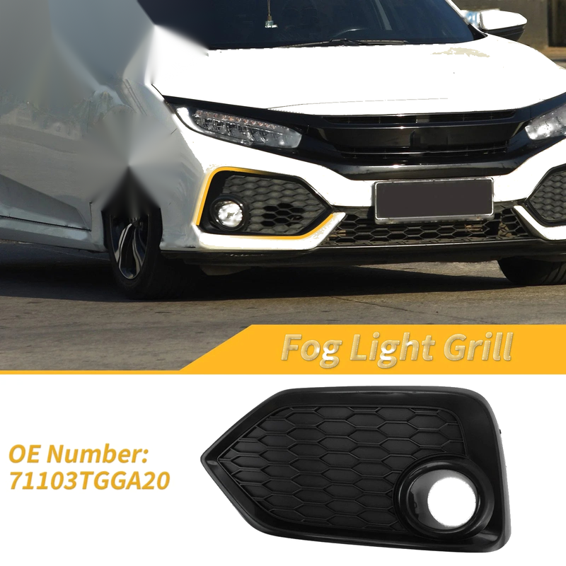 Honda Civic Hatchback Right Side Fog Light Grill (2017-2019)