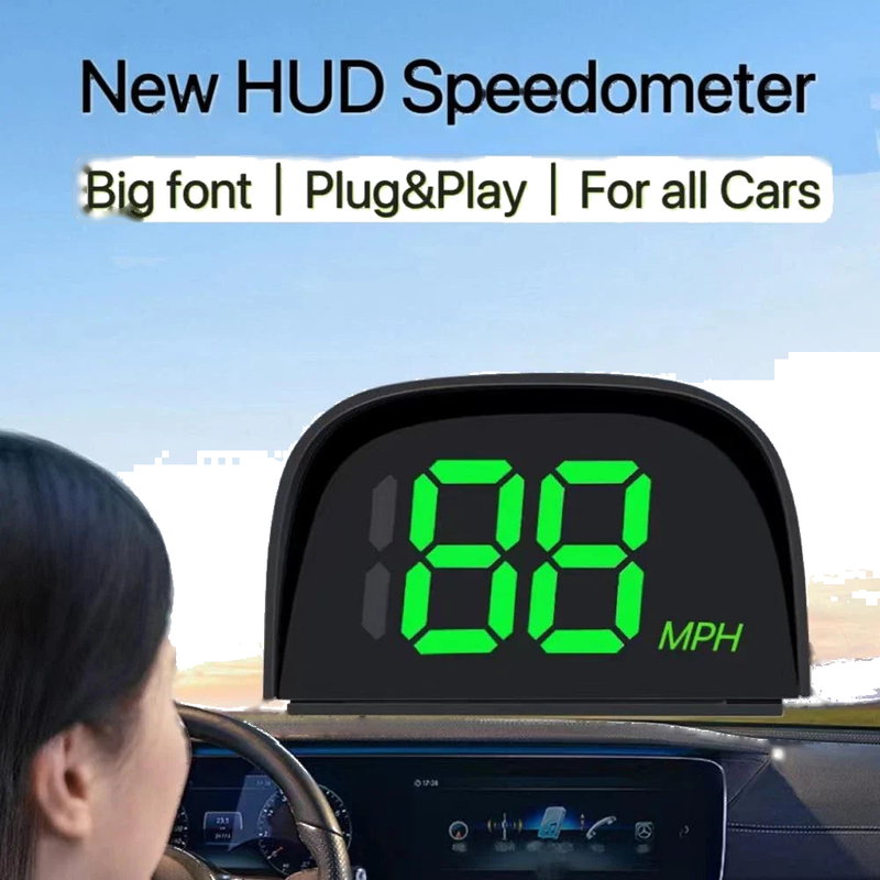 Car SUV Digital MPH Universal HUD GPS Head-Up Display Speedometer