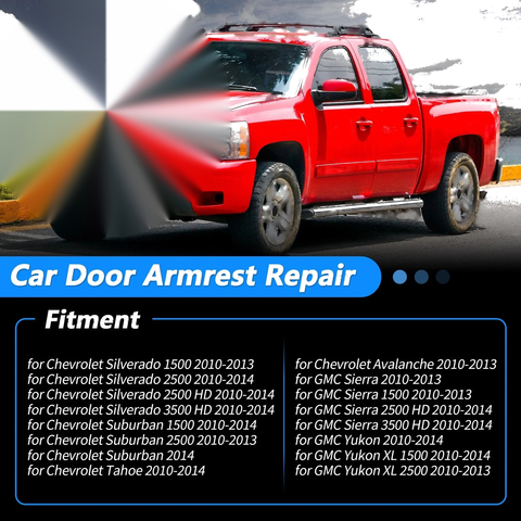 Chevrolet Silverado 1500 Armrest Repair Front Left Driver Side