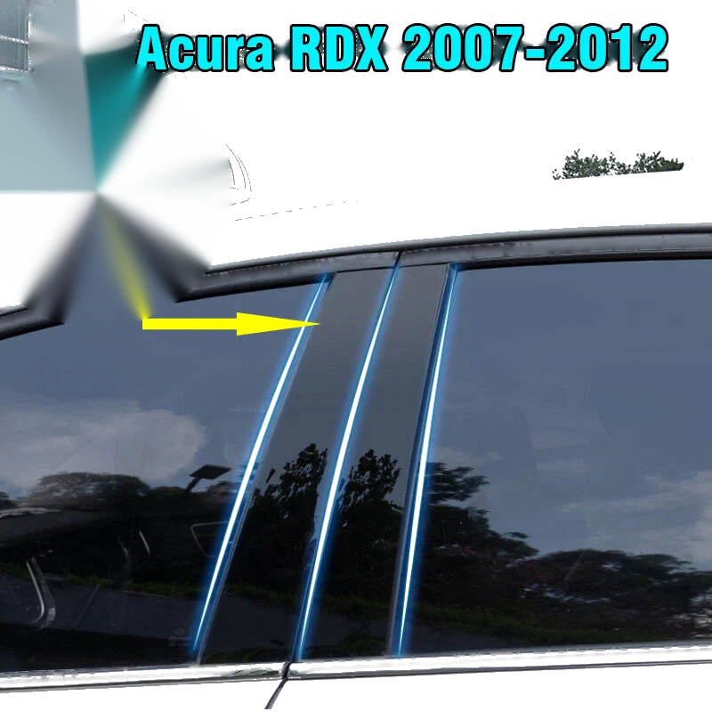 Acura RDX 6PCS Window Pillar Posts Door Trim Cover (2007–2012)