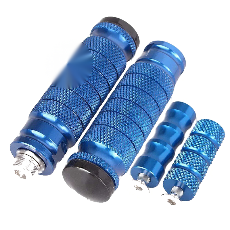 Universal CNC Aluminum Blue Rearset Footrests Foot Pegs