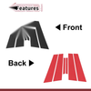 Ford Mercury Milan Carbon Fiber Black Door Pillar Window Trim (2010-2012)