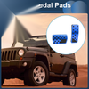 Jeep Wrangler (2018-2024) Blue Automatic Foot Accelerator Pedal Covers 2 x