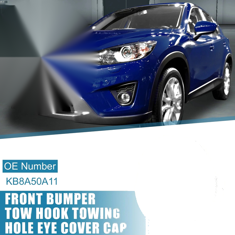 Mazda CX-5 (2017-2021) White Front Bumper Tow Hook Cover