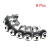 8 x Bolt-in Motorcycle Tubeless Wheel Tire Valve Stem with Dust Cap