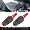 Motorcycle with M8 Screw 2 x Red Universal Frame Slider Crash Protector